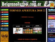 Tablet Screenshot of belgranofutbol.com.ar.areainfo.com.ar